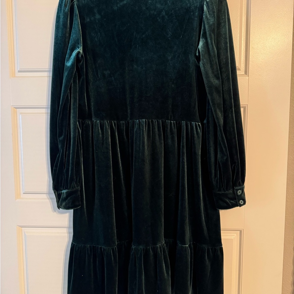 Chic Velvet Green Dress